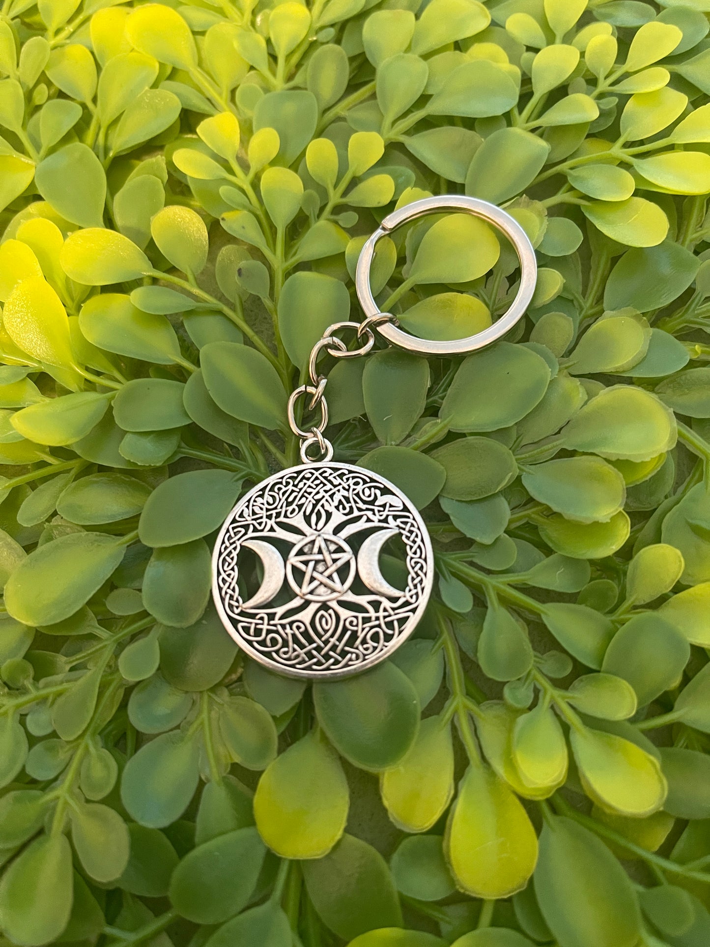 Triple Goddess Keychain